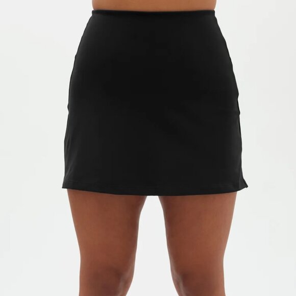 Girlfriend Collective High‎ Rise Sport Skort in Black Size XS NWT - Picture 1 of 12
